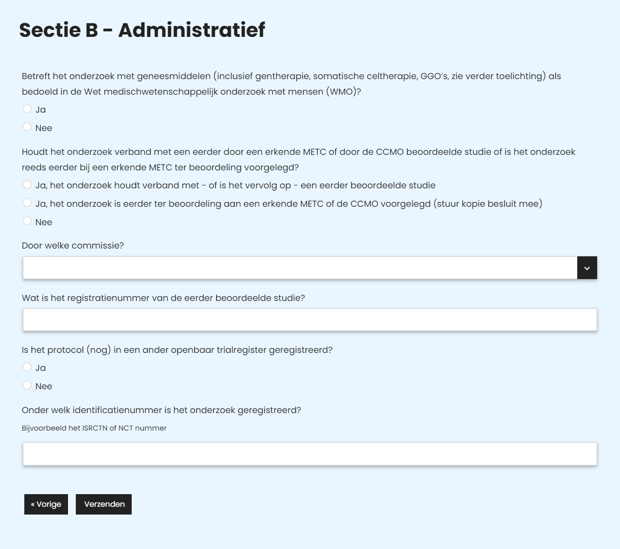 Administratie formulieren software