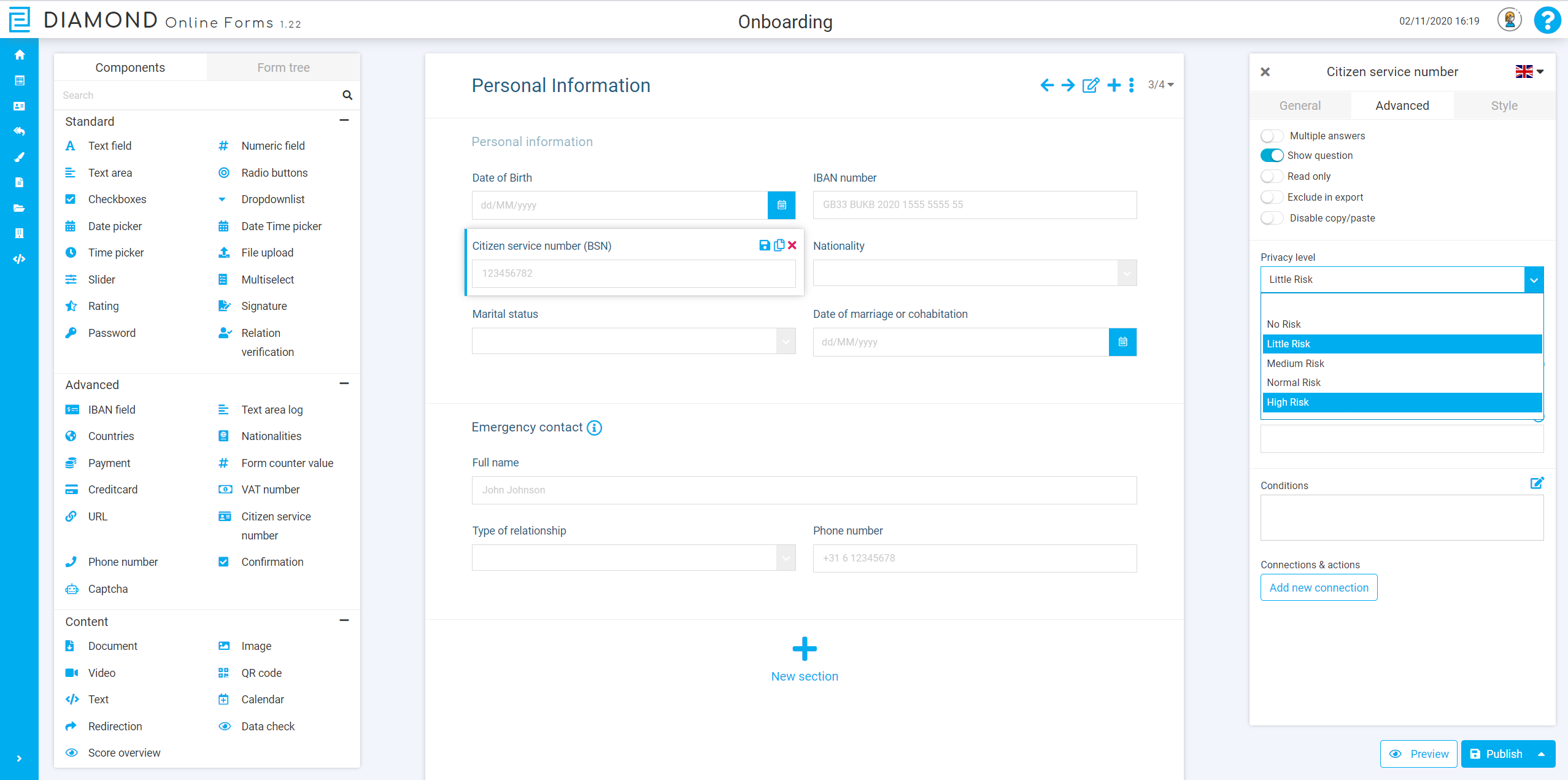 Diamond digitale formulieren