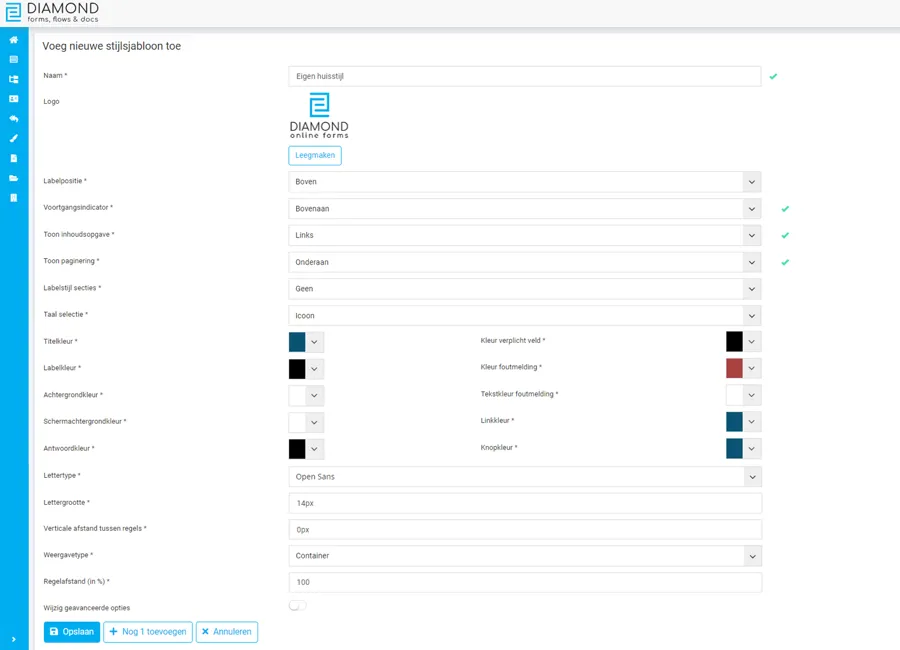 Formulier Customizen