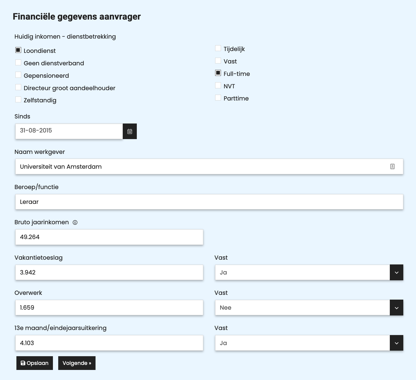 Formulier formules en berekeningen