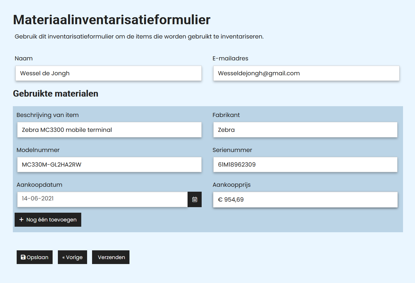 Inventarisatie software forms