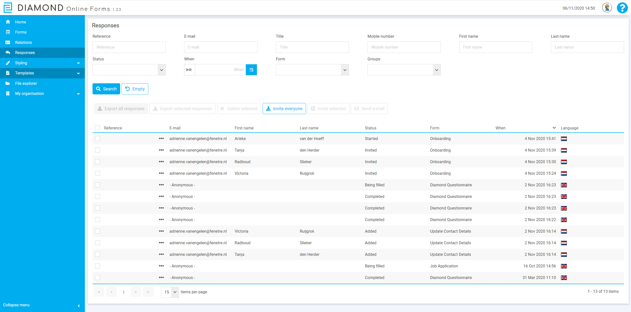 Polaris business forms