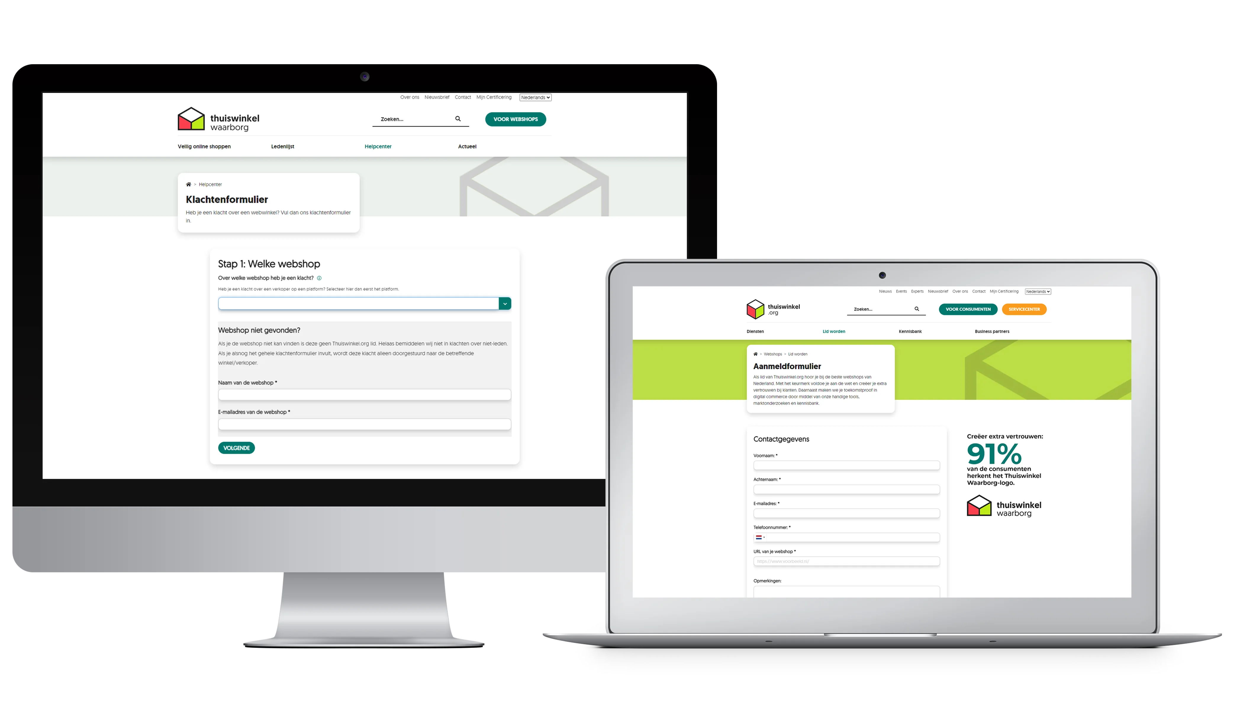Formulieren Digitaliseren Website Thuiswinkel