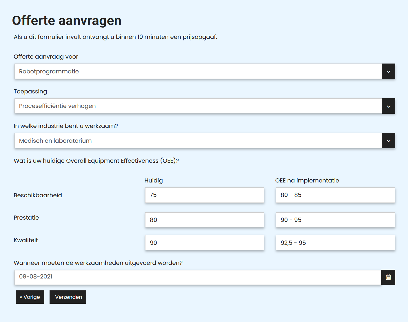 Offerte software formulieren