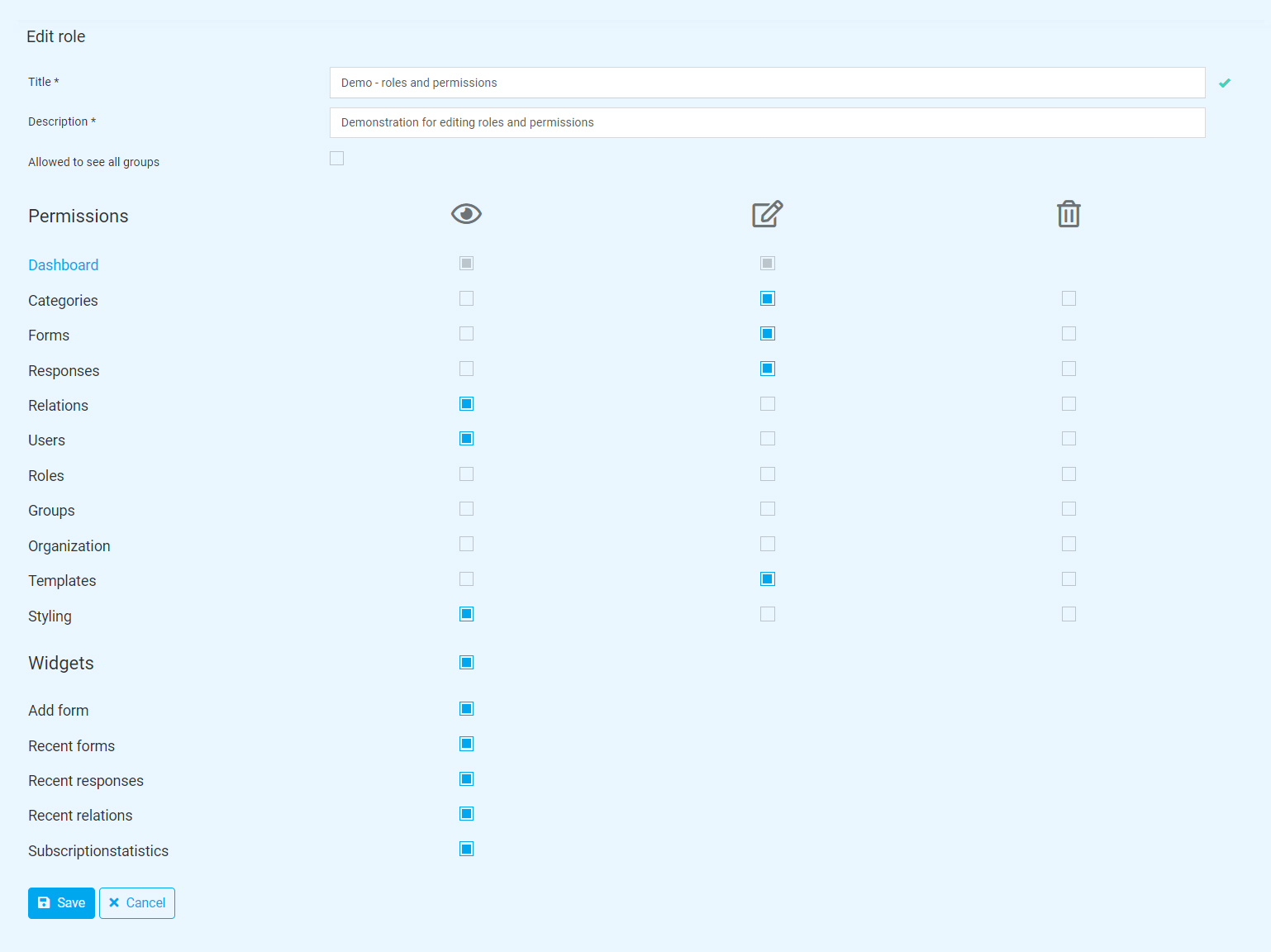 Formulieren Software Rollen En Rechten